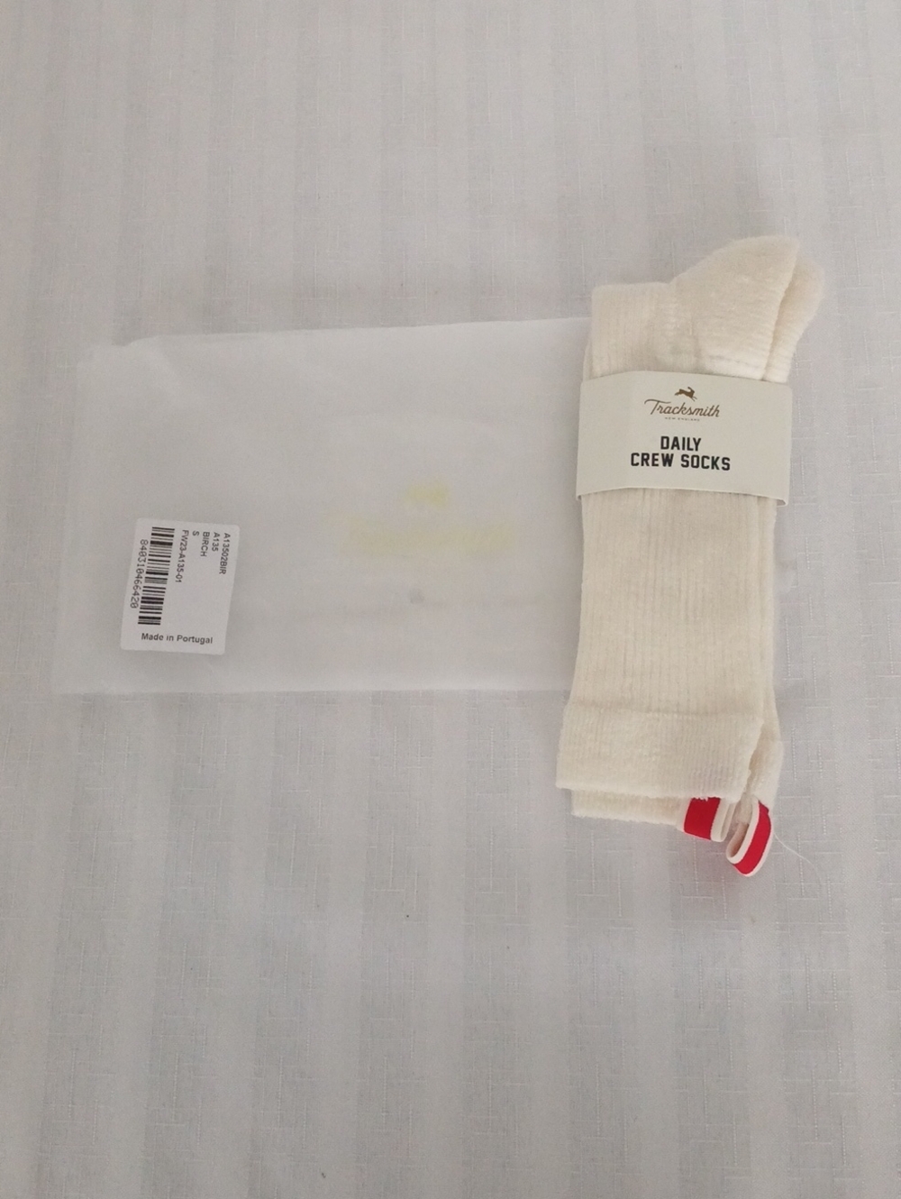 Tracksmith Daily Crew Socks - Off-White